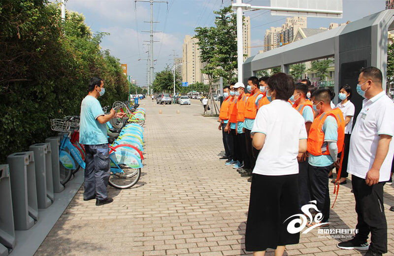 市区公共自行车：开展防汛应急演练 筑牢安全防线2